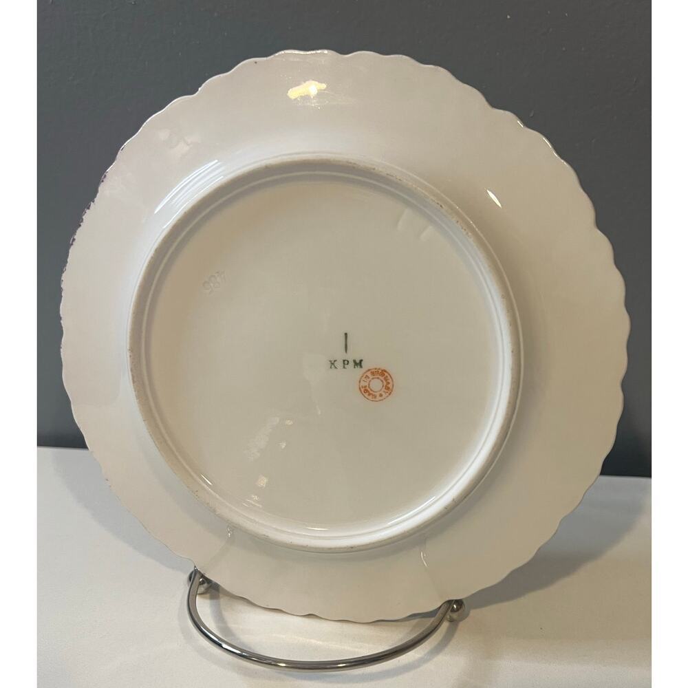 Vintage KPM Porcelain Plates - Set of 2 - Picture 2 of 12